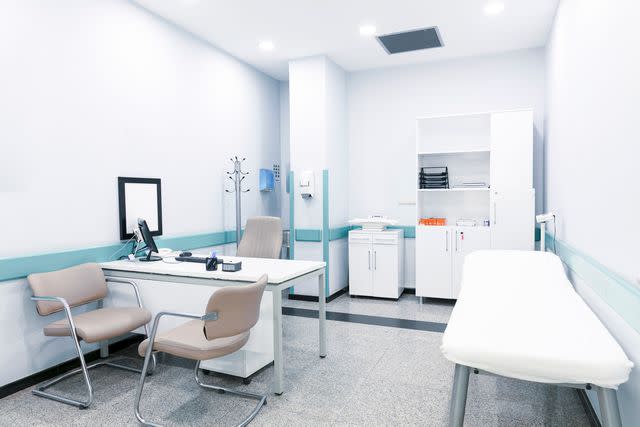 <p>Getty</p> Stock image of empty doctor's office