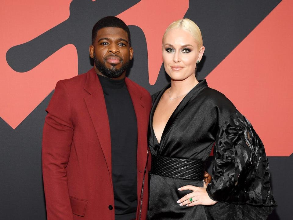 P. K. Subban and Lindsey Vonn attend the 2019 MTV Video Music Awards