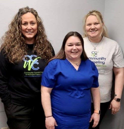 (From left to right) Amy Billa, Anni Starcher and Ashley Jarrel are specially trained members of the new POINT team which focus on helping Marion County residents with a first psychotic episode receive care.