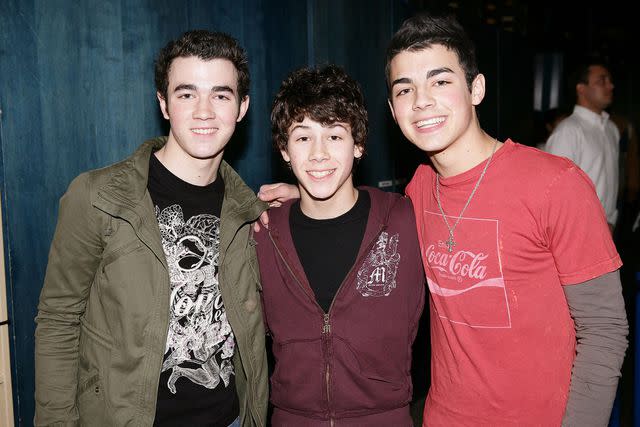 Scott Gries/Getty Kevin, Nick and Joe Jonas in 2006