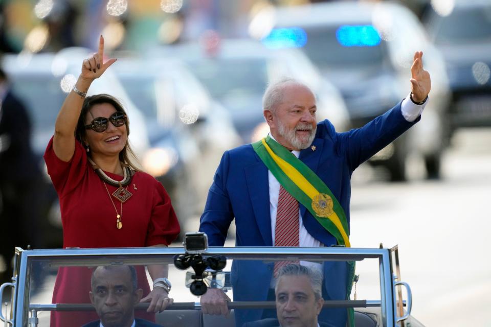 Brazilian President Luiz Inacio Lula da Silva and first lady Rosangela da Silva (Copyright 2023 The Associated Press. All rights reserved)