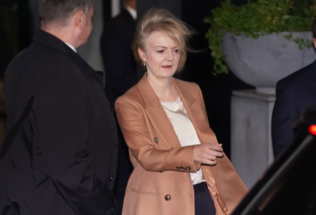 Prime Minister Liz Truss leaving the Hyatt hotel in Birmingham, during the Conservative Party annual conference at the International Convention Centre in Birmingham. Picture date: Tuesday October 4, 2022. (Photo: Jacob King via PA Wire/PA Images)