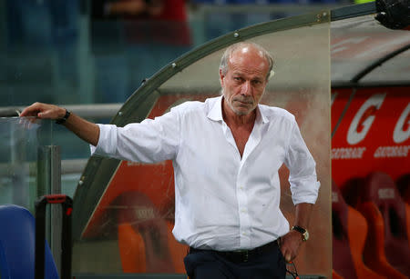 FILE PHOTO: Soccer Football - Serie A - AS Roma vs Inter Milan - Milan, Italy - August 26, 2017 Inter Milan director of football Walter Sabatini before the match REUTERS/Alessandro Bianchi