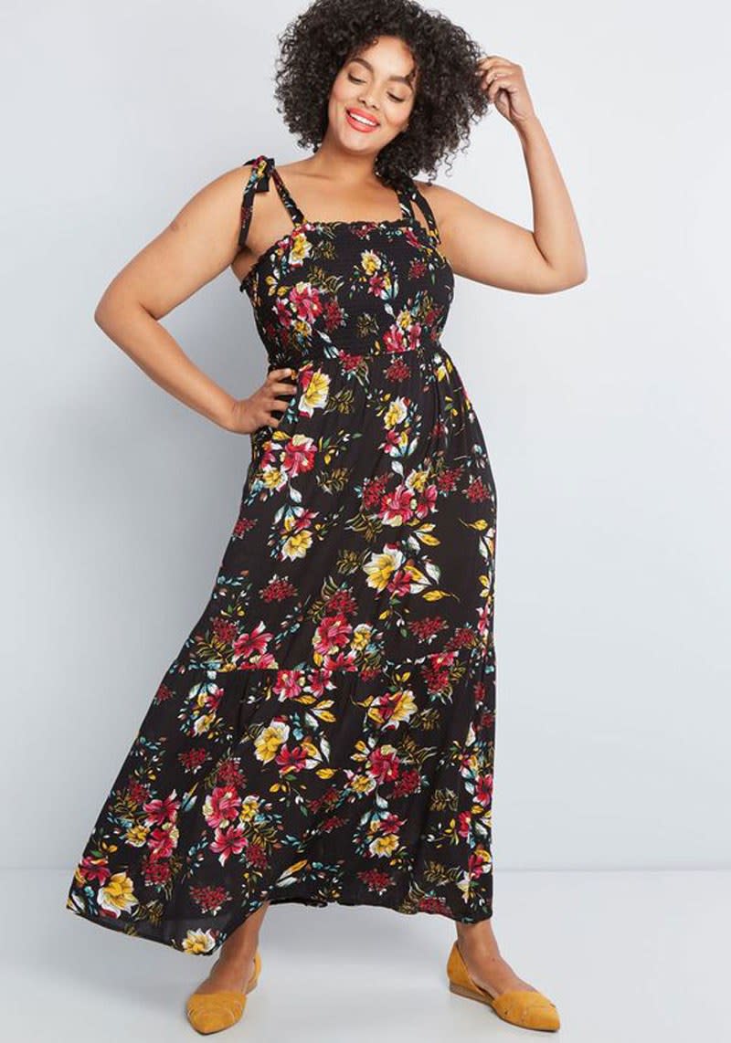 ModCloth Swift Commitment Floral Maxi Dress