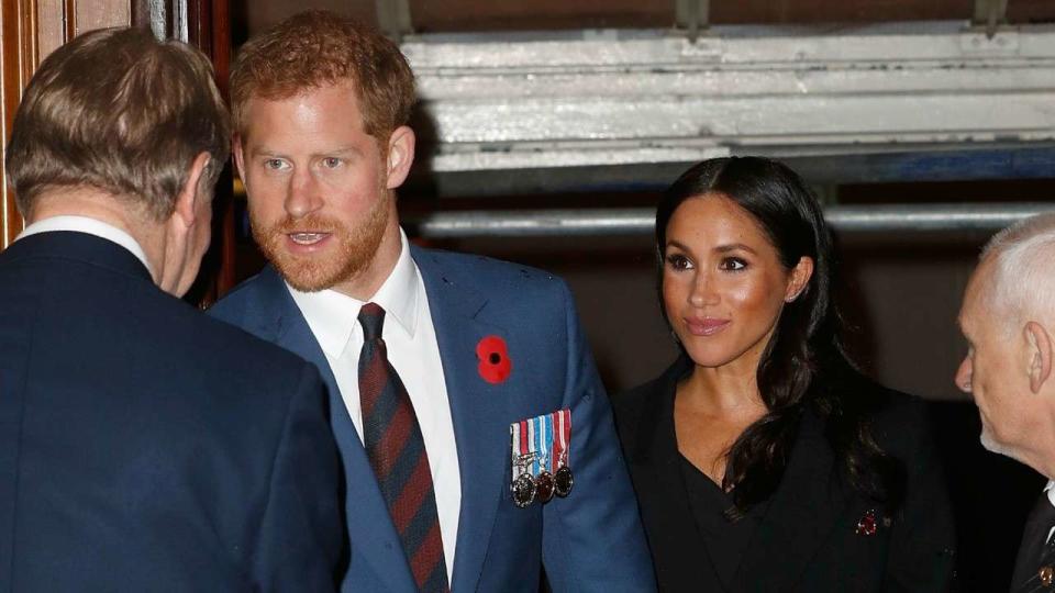 The couples attended the Royal British Legion Festival of Remembrance on Saturday.