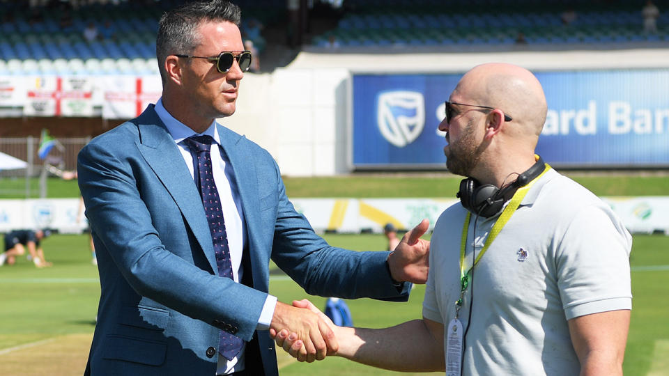 Kevin Pietersen and Matt Prior, pictured here before the third Test between England and South Africa.