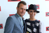 Lleyton Hewitt and wife Bec.