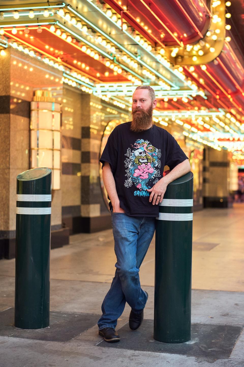 Daniel Westwood is a bartender at a Las Vegas bar.  Inflation is impacting service-sector workers as some consumers become stingier with tipping.
