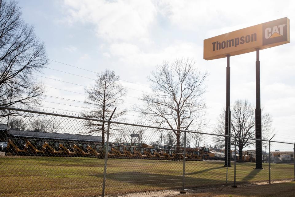 The site of Thompson Machinery Commerce Corp. is seen in Memphis, Tenn., on Wednesday, March 6, 2024. The company wants to relocate to Collierville.