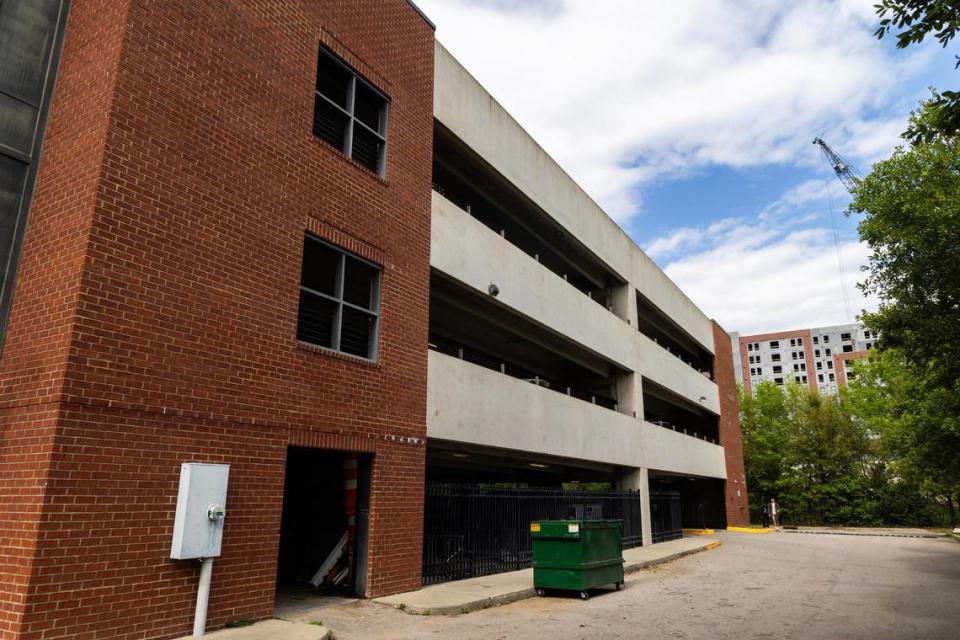 The Greene Crossing apartments on Thursday, April 4, 2024. Residents of these apartments, primarily marketed towards University of South Carolina students, describe poor management and frequent theft at the apartments.