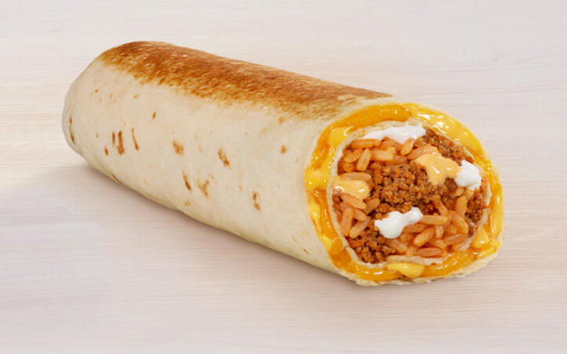 taco bell burrito in wrapper