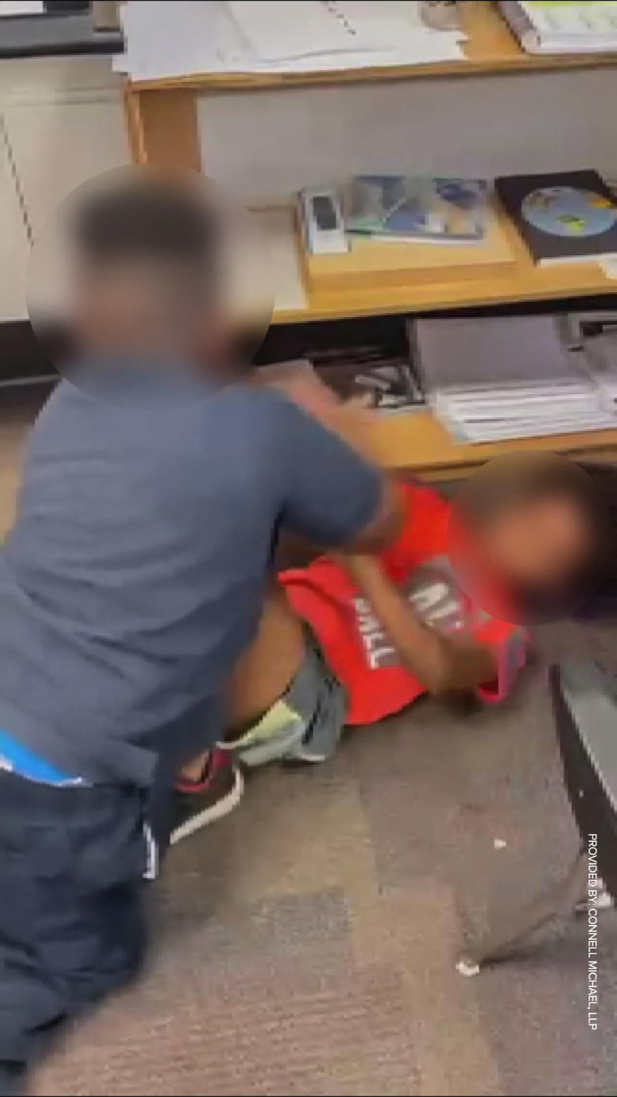 A second-grader was allegedly attacked by other students — and a teacher recorded the incident and supposedly encouraged the violence, at George Washington Carver Montessori IPS School 87 in Indianapolis. (via Connell Michael LLP)