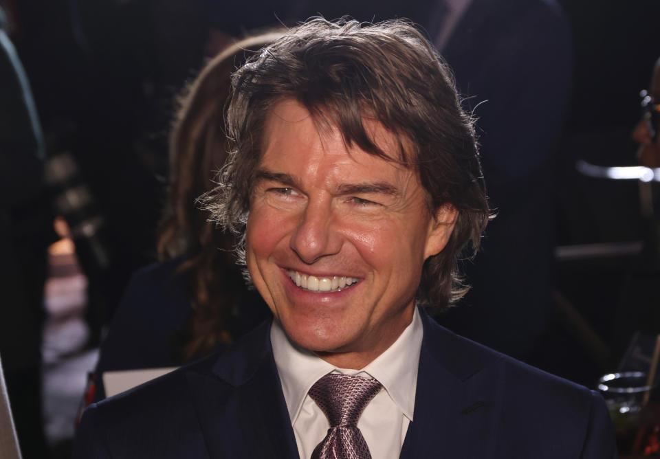 Tom Cruise en el almuerzo de nominados a la 95a entrega de Premios de la Academia el 13 de febrero de 2023, en el Hotel Beverly Hilton en Beverly Hills, California. (Foto Willy Sanjuan/Invision/AP)