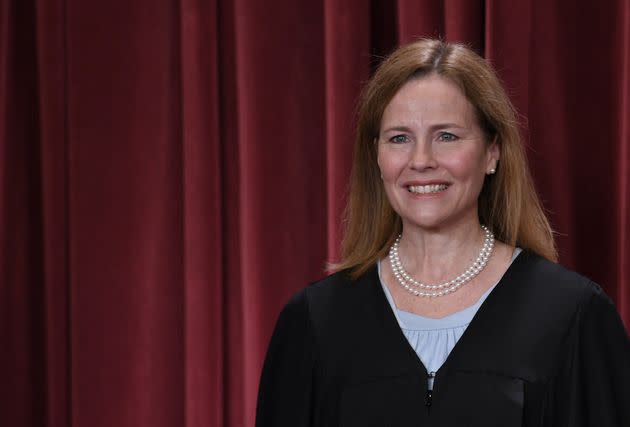 Justice Amy Coney Barrett was the lone conservative on the court to question Trump's lawyer D. John Sauer about the actual facts in this case.