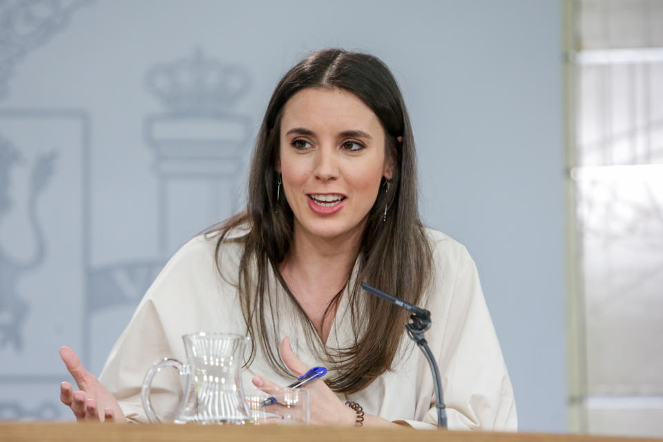 Irene Montero, ministra de Igualdad. (Foto: Ricardo Rubio / Europa Press / Getty Images).