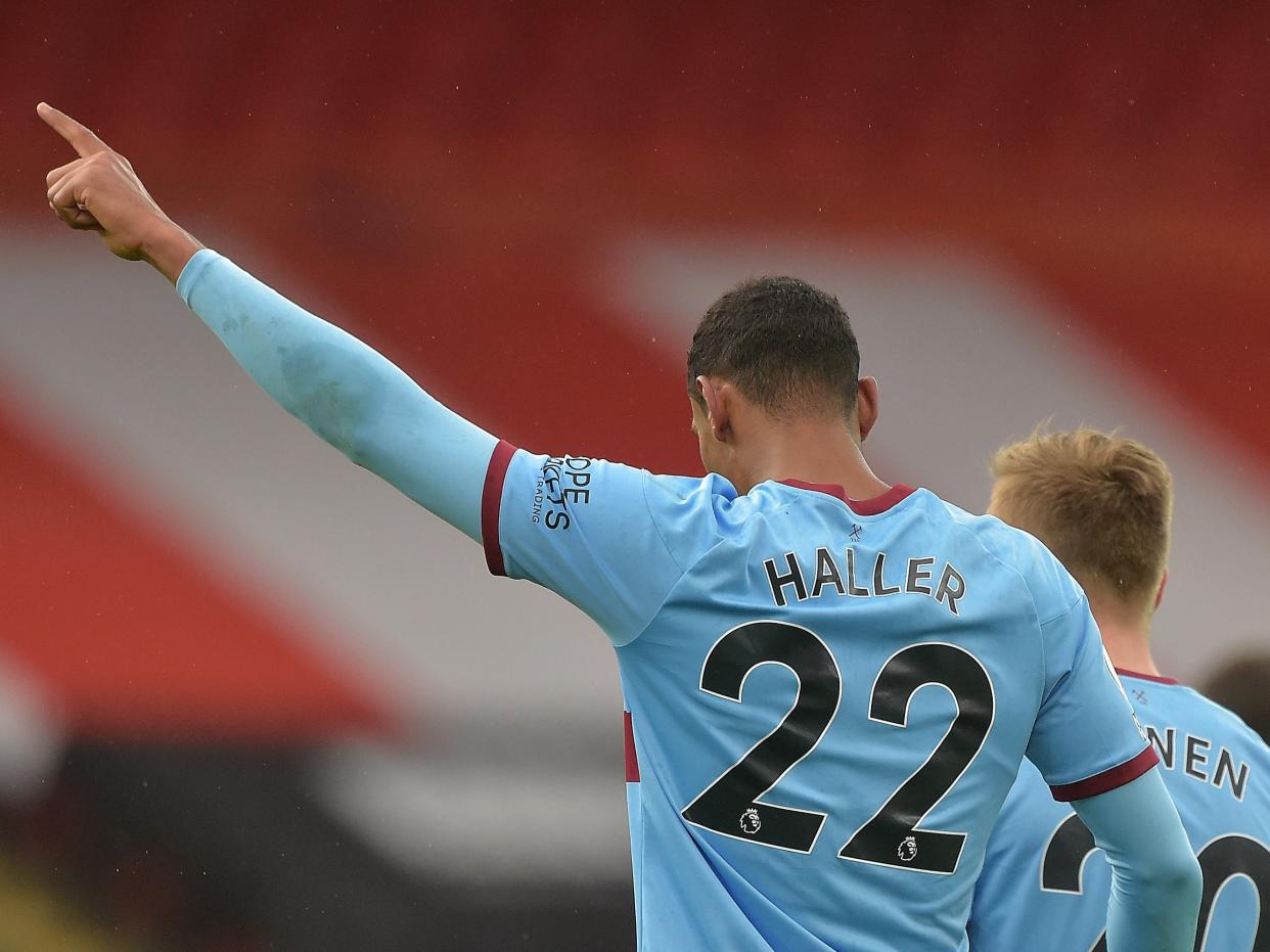 <p>Sebastien Haller’s goal was the difference at Bramall Lane</p> (West Ham United FC via Getty Ima)