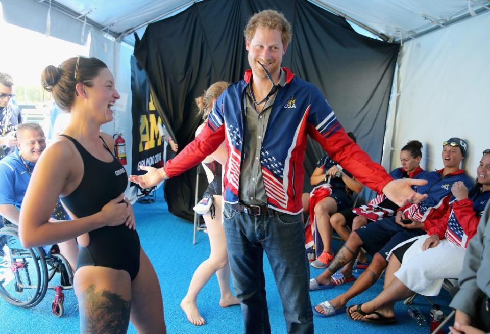 Harry awarded the US combat medic, a four-time Invictus Games gold medalist and five-time Paralympic medalist, in a “special presentation” of the award. Chris Jackson