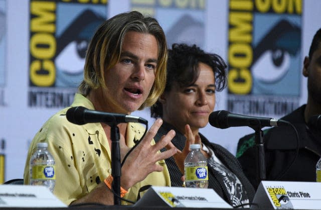 Chris Pine and Michelle Rodriguez