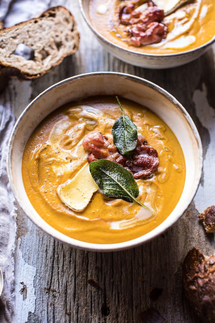 Butternut Squash and Brie Soup