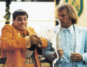 <a href="http://movies.yahoo.com/movie/dumb-and-dumber/" data-ylk="slk:DUMB & DUMBER;elm:context_link;itc:0;sec:content-canvas" class="link ">DUMB & DUMBER</a> (1994) <br>Directed by: Peter Farrelly and Bobby Farrelly Starring: Jim Carrey and Jeff Daniels<br>