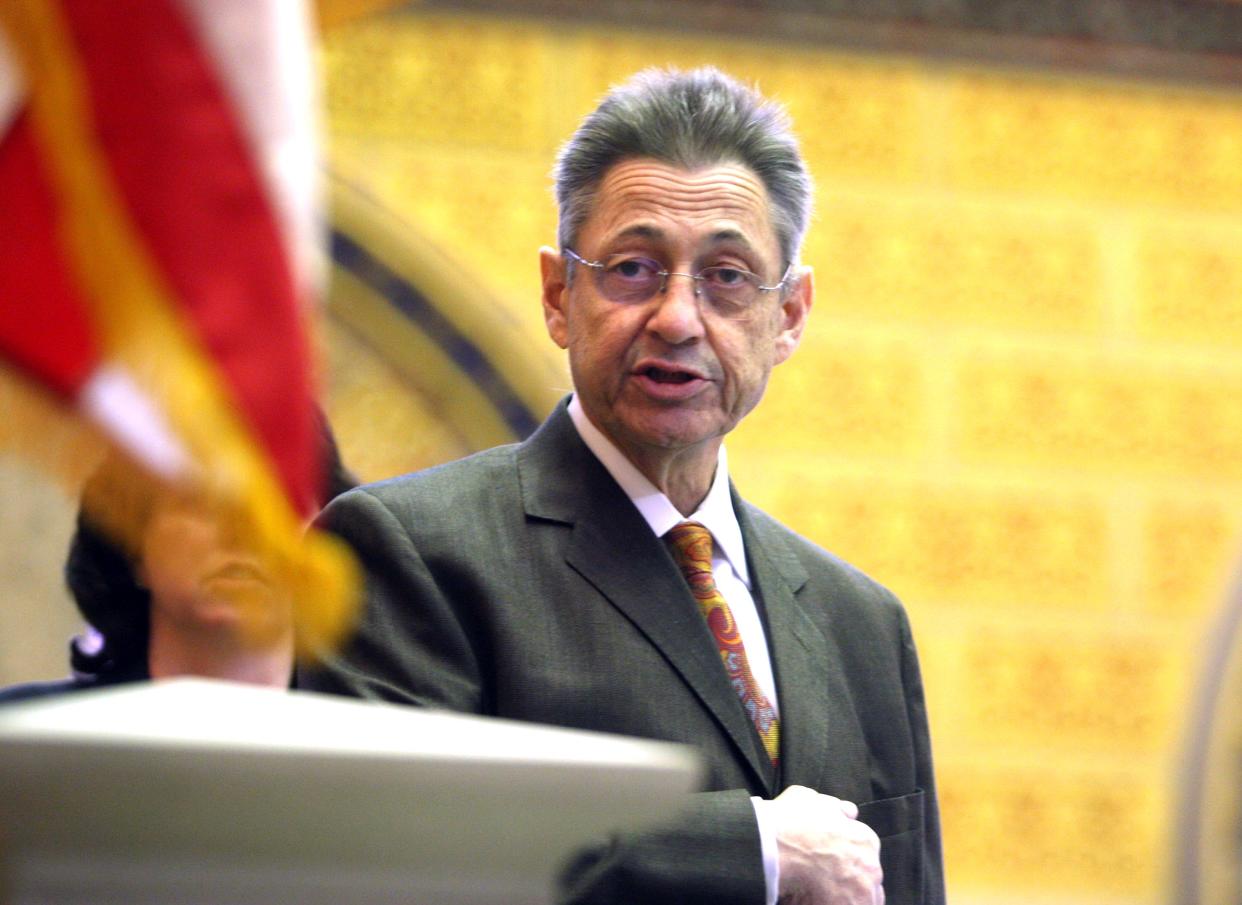 Assembly Speaker Sheldon Silver at the state Capitol during the Bloomberg administration.
