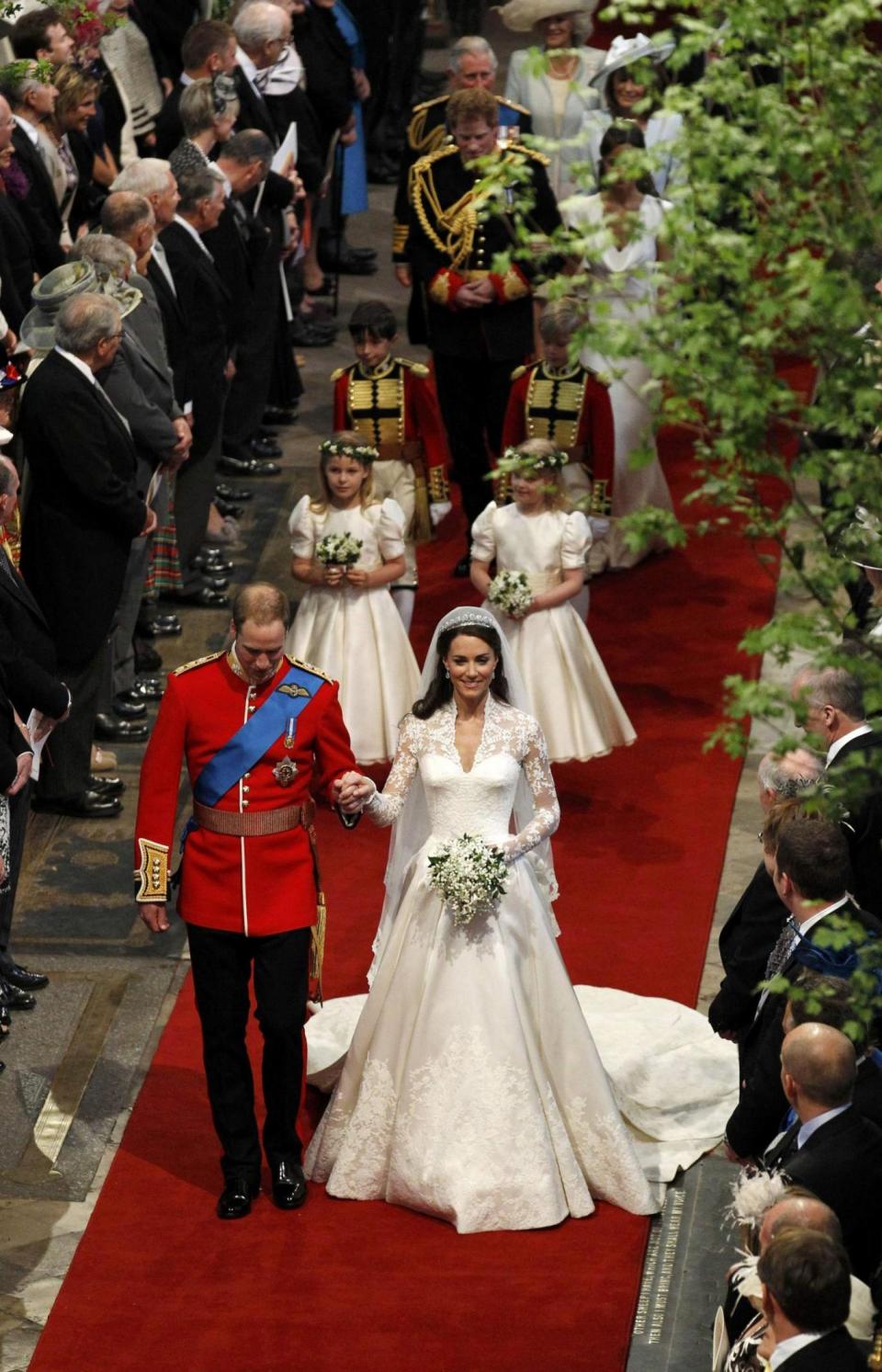 The Duke of Cambridge and Duchess of Cambridge on their wedding day (Getty Images)