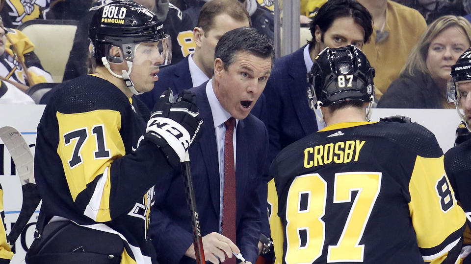 Penguins head coach Mike Sullivan has been rewarded with a contract extension. (Charles LeClaire-USA TODAY Sports)