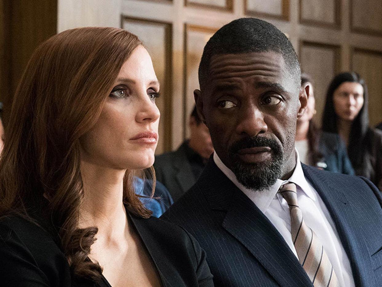 Jessica Chastain and Idris Elba star in Sorkin's blistering directorial debut: Rex