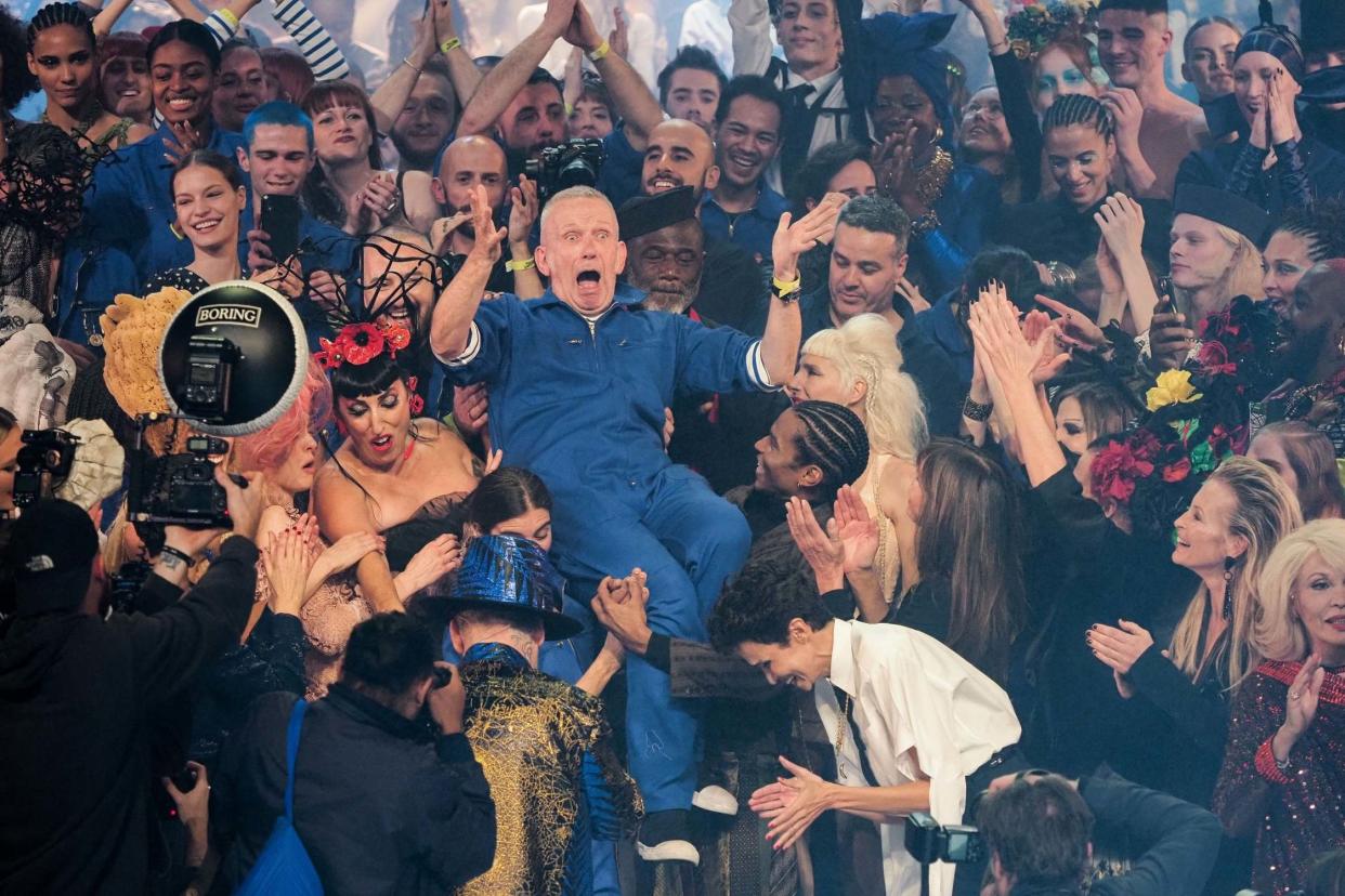 Jean Paul Gaultier at his final show: Laurent Vu/SIPA/Shutterstock