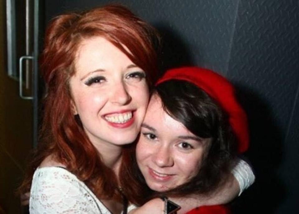 Harriet Barnsley (left) and Rebecca McManus. Rebecca was killed while Harriet was injured when a speeding car hit them as they waited at a bus stop in Birmingham in 2014 (Harriet Barnsley)