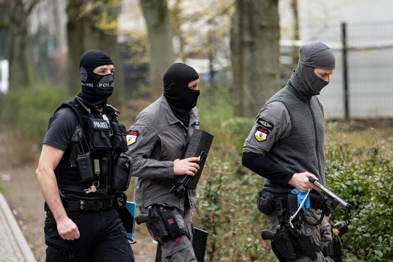 Escuadrón anti-terrorismo en Berlín.