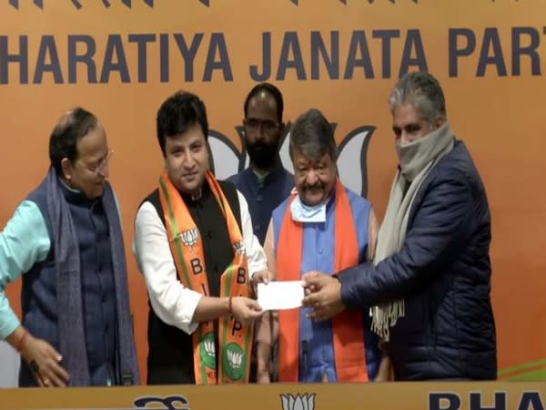 Arindam Bhattacharya joined BJP in Delhi. (Photo/ANI)