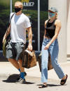 <p>Cody Simpson and Miley Cyrus are seen on Tuesday in L.A., loading up on groceries.</p>