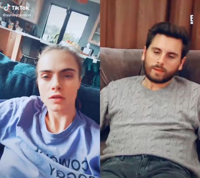 <p>Cara and Ashley became one of the many celebrity couples to turn to TikTok to pass the boredom of self-isolating. </p><p>Their scene of choice, a classic dialogue between Kourtney Kardashian and Scott Disick in the early days of Keeping Up With The Kardashians. </p><p>We don' know about you, but we've watched this approximately 23 times already.<br></p><p><a href="https://www.instagram.com/p/B915KUUF3o4/" rel="nofollow noopener" target="_blank" data-ylk="slk:See the original post on Instagram;elm:context_link;itc:0;sec:content-canvas" class="link ">See the original post on Instagram</a></p>