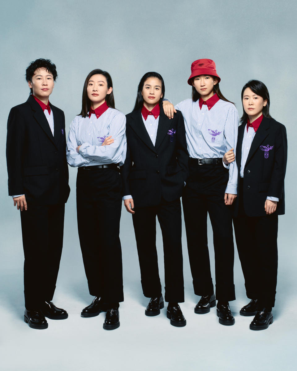Chinese Women’s National Football Team dressed in new team outfits by Prada
