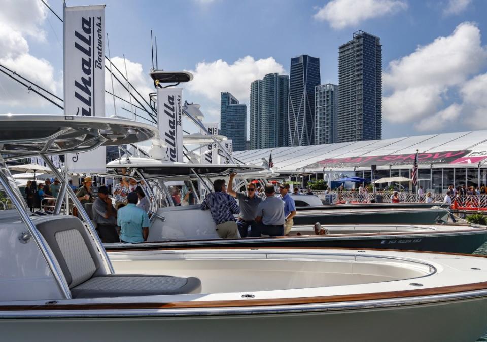 More than 1,000 vessels — motor yachts, tenders, sailboats and catamarans — are all on display at this year’s floating extravaganza. Discover Boating Miami International Boat Show