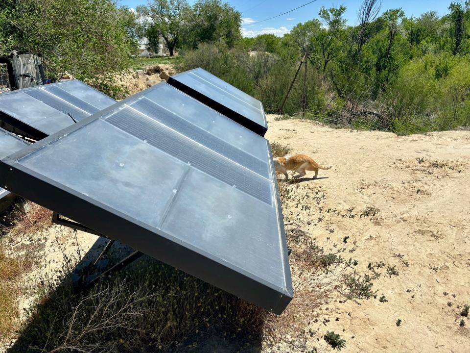 Graham Biyáál obtained these hydropanels through a grant from Johns Hopkins University. They will be used to help produce water sources.