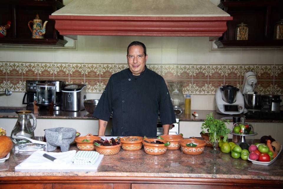 Chef Marcus Meneses Duay in the kitchen at Casa Lecanda (Radhika Aligh)