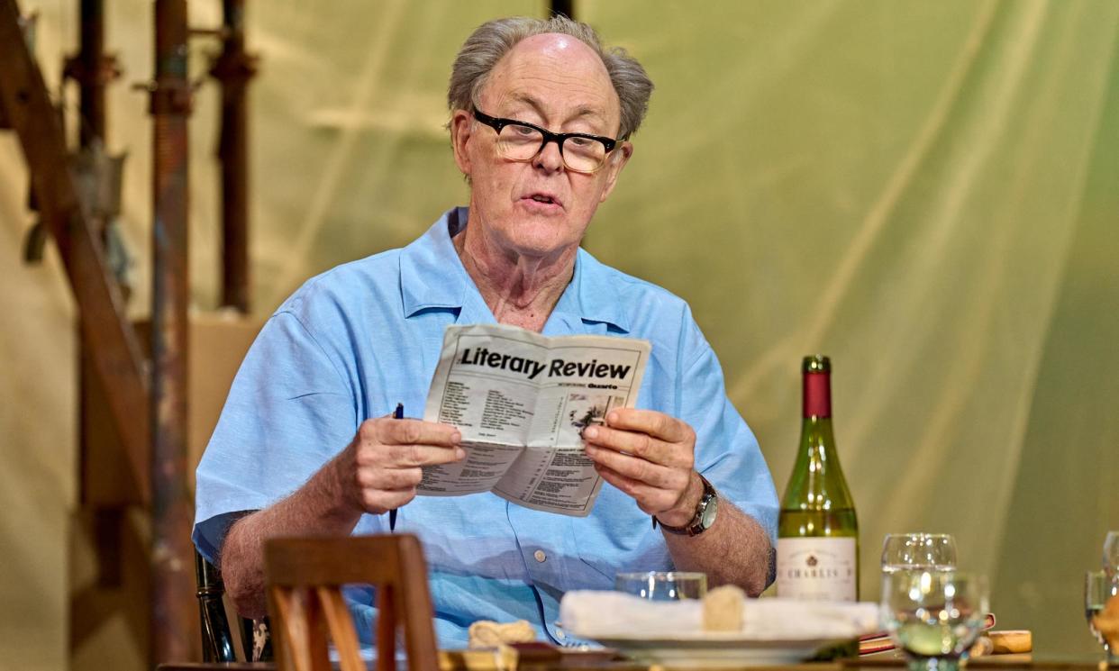 <span>‘Impassioned and soured, mischievous and bullying’: John Lithgow as Roald Dahl in Giant at the Jerwood Theatre Upstairs, Royal Court, London. </span><span>Photograph: Manuel Harlan</span>