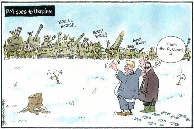 Camley's Cartoon: Boris Johnson's visit to Ukraine