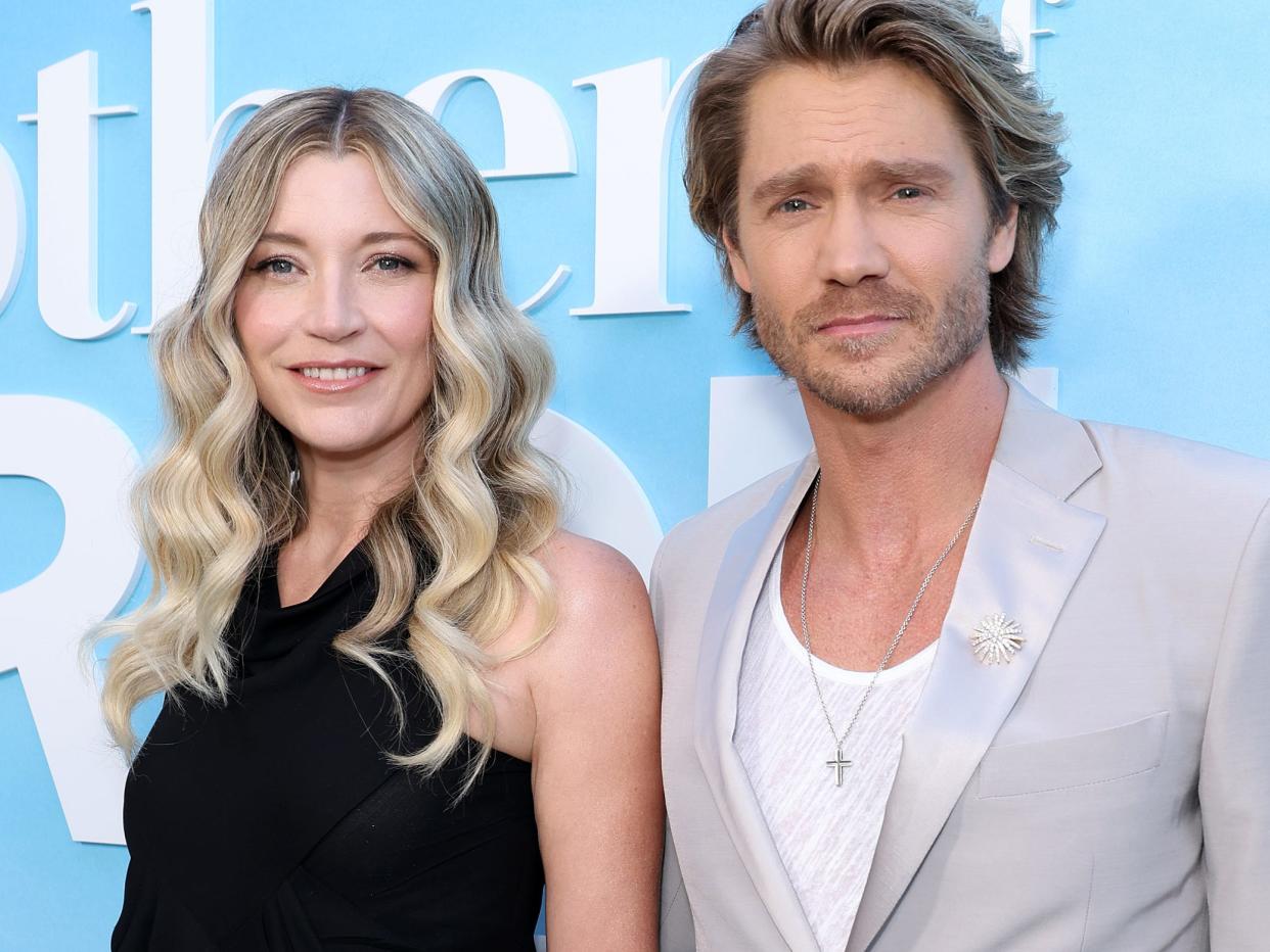 Sarah Roemer and Chad Michael Murray at the Los Angeles special screening of Netflix's "Mother of the Bride" on May 8, 2024 in Pacific Palisades, California.