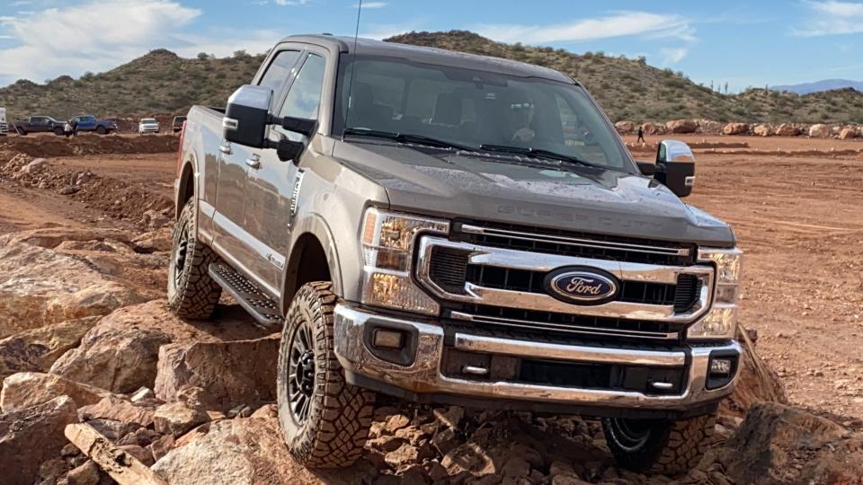 Ford F-250 Tremor in rock-crawling mode.