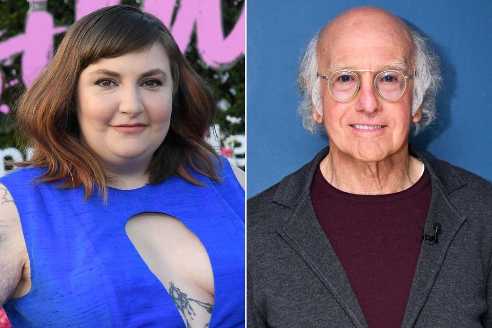 <p>Birdie Thompson/Variety via Getty; Todd Owyoung/NBC via Getty </p> Lena Dunham and Larry David.