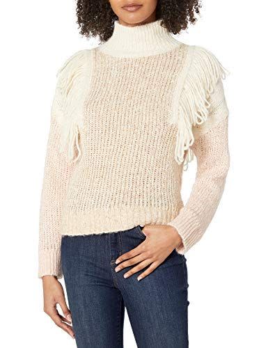 Long Sleeve Fringe Pullover Sweater