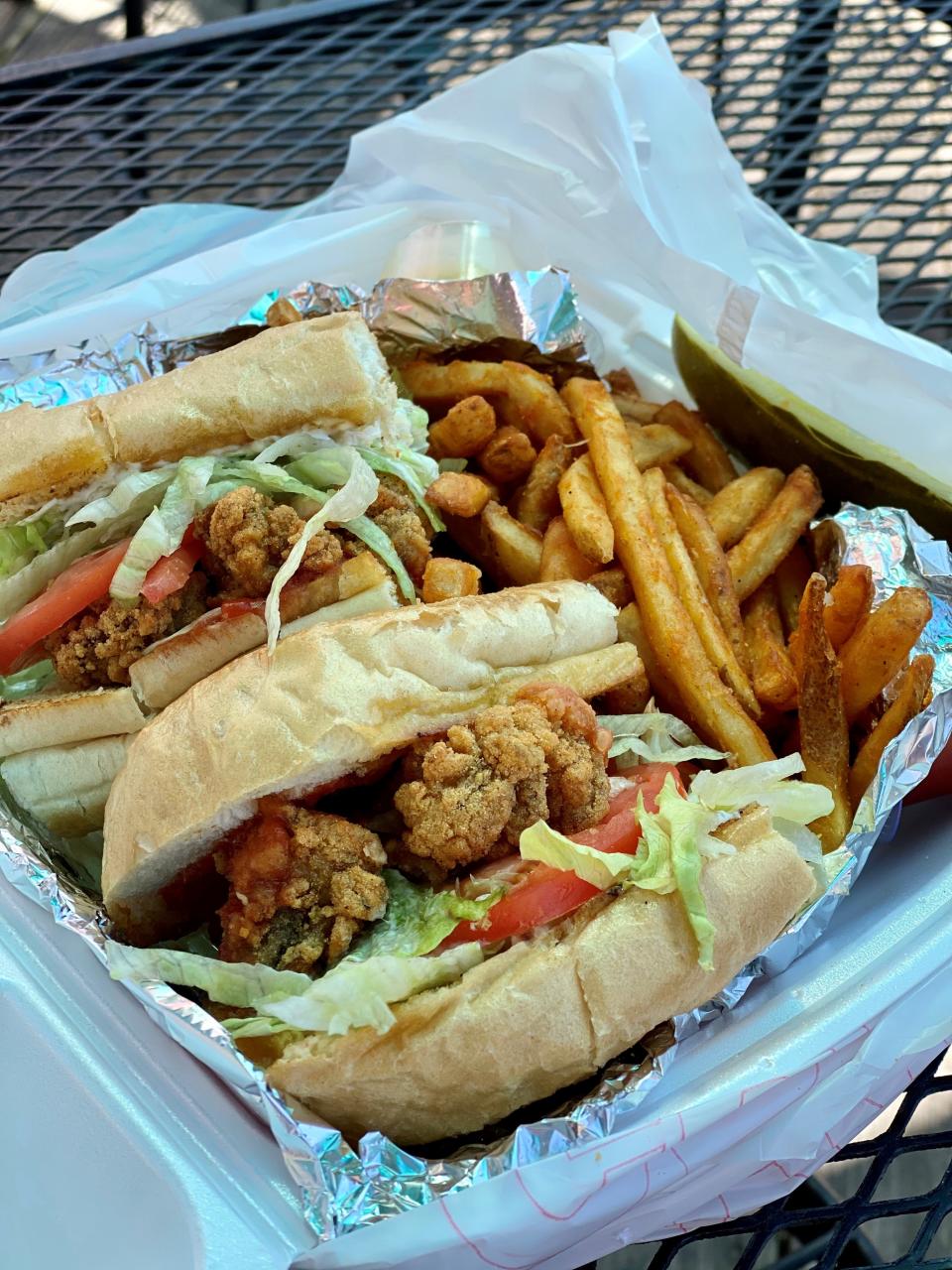 Fried Oyster Po' Boy from Bayou Bar & Grill.