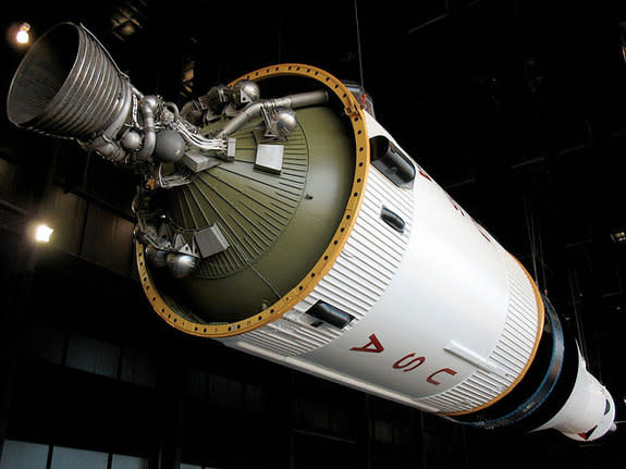 Gunshots Damage Historic Saturn V Moon Rocket