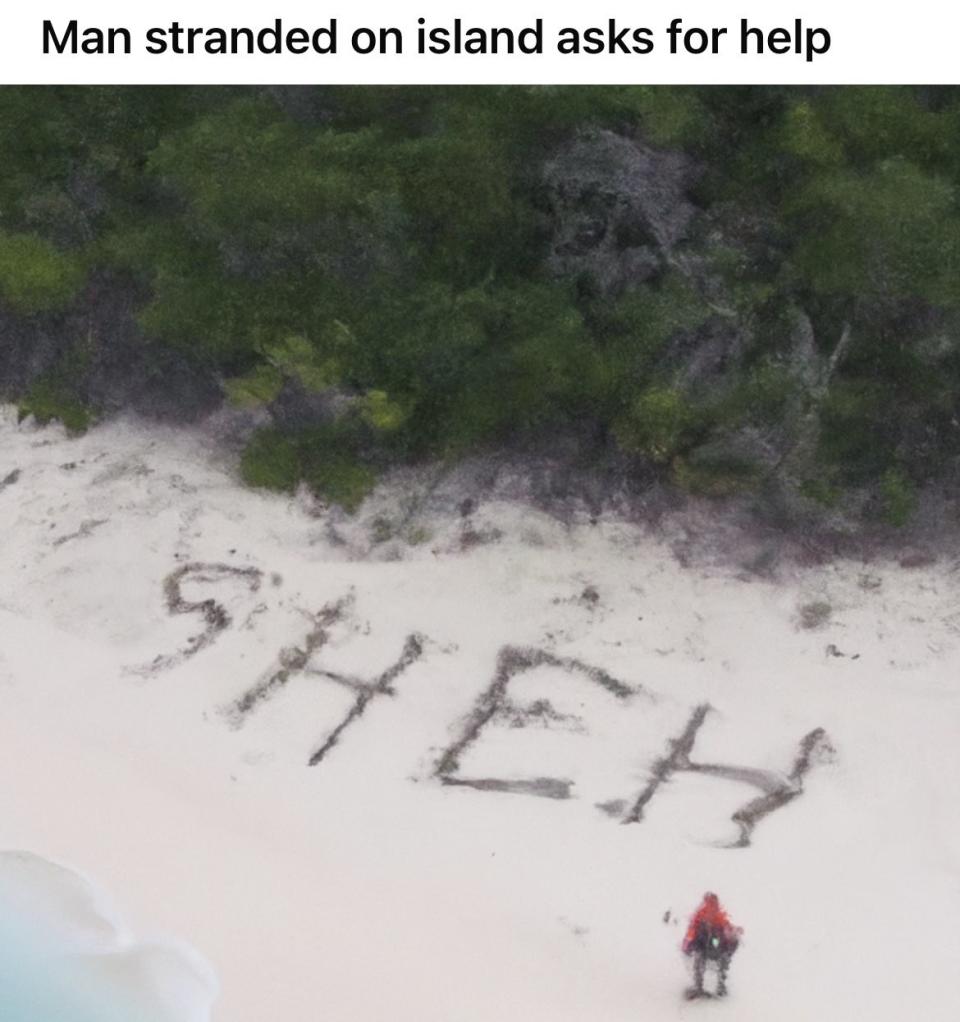 s h e h written in the sand