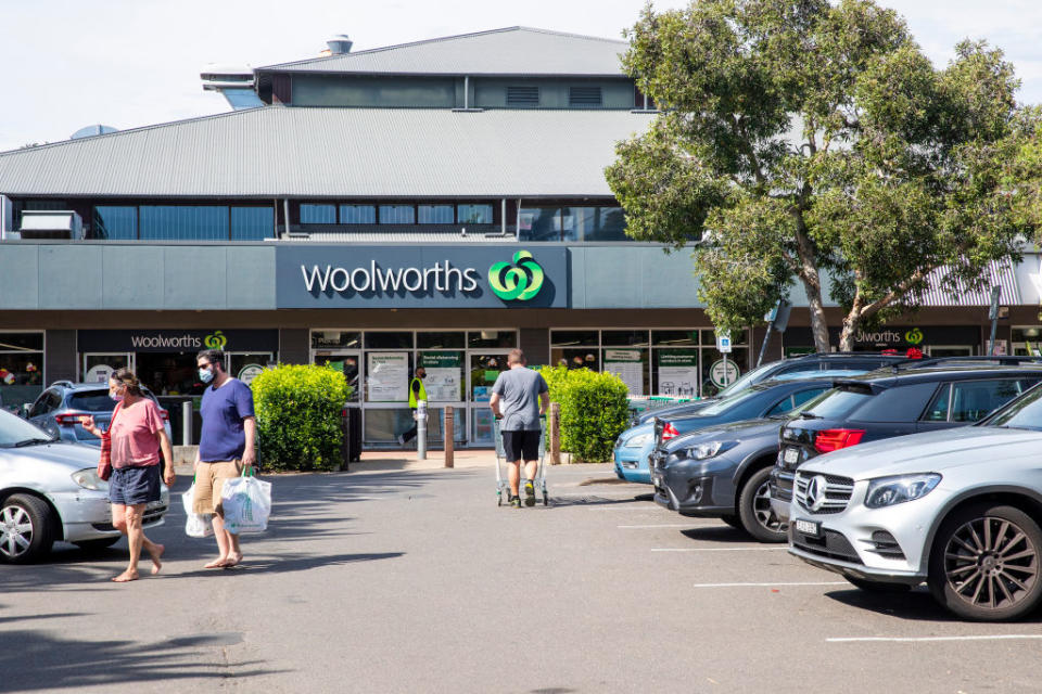 A general view is seen of Woolworths in Avalon in Sydney, Australia. 