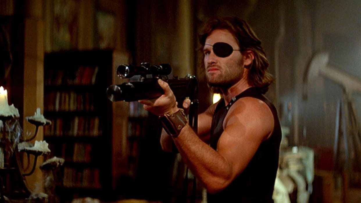  Kurt Russell as Snake Plissken in Escape from New York. 