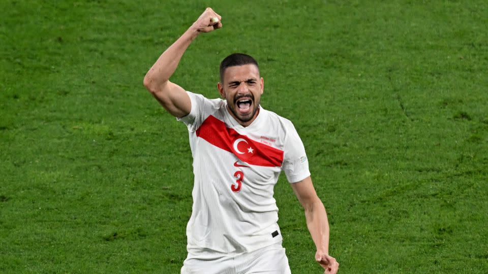 Demiral celebrates after his second goal against Austria. - Hendrik Schmidt/picture alliance/Getty Images